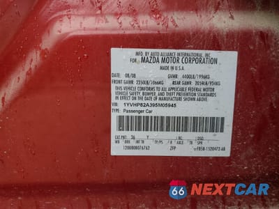 Zdjęcie 13 z 13 samochodu: 2009 MAZDA 6 I VIN:1YVHP82A395M05945 - miniatura