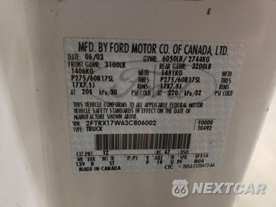 Zdjęcie 12 z 14 samochodu: 2003 FORD F150 VIN:2FTRX17W63CB06002 - miniatura