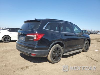 Trzecie zdjęcie samochodu z tyłu: 2021 HONDA PILOT SE VIN:5FNYF5H29MB008335 - miniatura