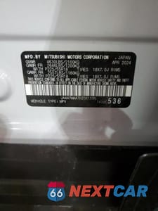 Zdjęcie 13 z 13 samochodu: 2024 MITSUBISHI ECLIPSE CROSS SE VIN:JA4ATWAA7RZ061595 - miniatura