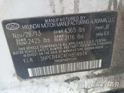 Zdjęcie 12 z 12 samochodu: 2014 HYUNDAI SONATA GLS VIN:5NPEB4AC4EH859974 - miniatura