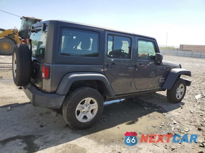 Trzecie zdjęcie samochodu z tyłu: 2017 JEEP WRANGLER UNLIMITED SPORT VIN:1C4BJWDG6HL722762 - miniatura