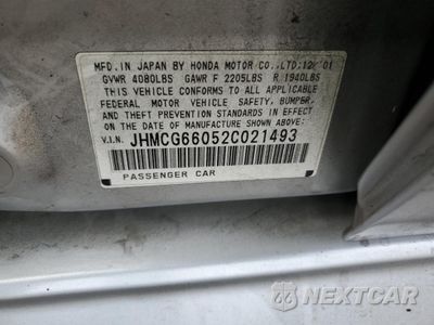 Zdjęcie 12 z 14 samochodu: 2002 HONDA ACCORD EX VIN:JHMCG66052C021493 - miniatura