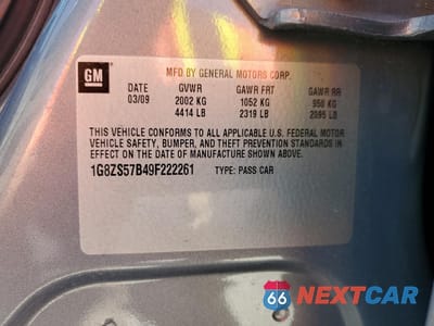 Zdjęcie 14 z 14 samochodu: 2009 SATURN AURA XE VIN:1G8ZS57B49F222261 - miniatura