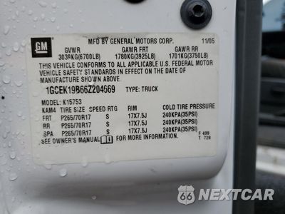 Zdjęcie 14 z 14 samochodu: 2006 CHEVROLET SILVERADO K1500 VIN:1GCEK19B66Z204669 - miniatura