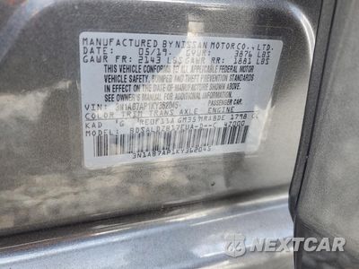 Zdjęcie 14 z 14 samochodu: 2019 NISSAN SENTRA S VIN:3N1AB7AP1KY362045 - miniatura