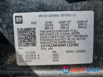 Zdjęcie 14 z 15 samochodu: 2022 CADILLAC XT4 LUXURY VIN:1GYAZAR43NF132092 - miniatura