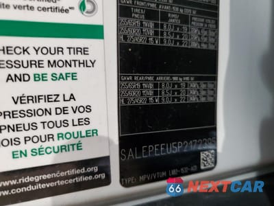 Zdjęcie 12 z 12 samochodu: 2023 LAND ROVER DEFENDER 1 VIN:SALEPEEU5P2172395 - miniatura