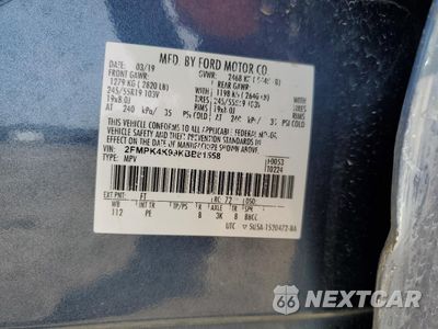 Zdjęcie 13 z 14 samochodu: 2019 FORD EDGE TITANIUM VIN:2FMPK4K99KBB81558 - miniatura