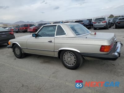 Drugie zdjęcie samochodu z przodu: 1986 MERCEDES-BENZ 560 SL VIN:WDBBA48D9GA043615 - miniatura