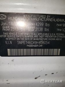 Zdjęcie 12 z 12 samochodu: 2009 HYUNDAI SONATA GLS VIN:5NPET46C49H408054 - miniatura