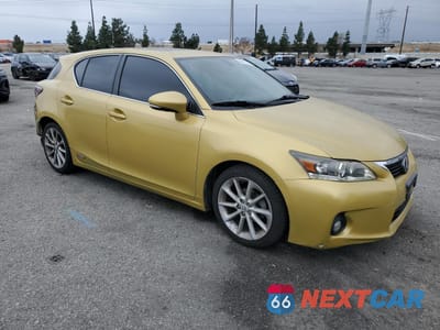 Czwarte zdjęcie samochodu z boku: 2012 LEXUS CT 200 VIN:JTHKD5BH2C2060396 - miniatura
