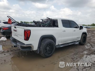Trzecie zdjęcie samochodu z tyłu: 2021 GMC SIERRA C1500 SLT VIN:3GTP8DED2MG395682 - miniatura