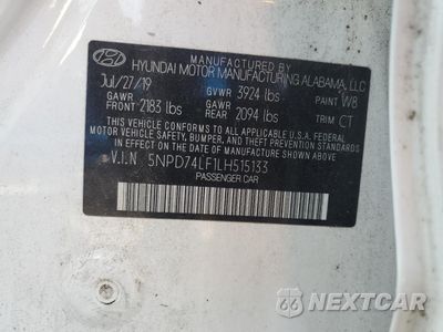 Zdjęcie 12 z 13 samochodu: 2020 HYUNDAI ELANTRA SE VIN:5NPD74LF1LH515133 - miniatura