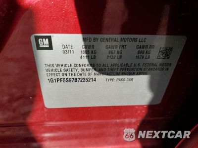 Zdjęcie 14 z 14 samochodu: 2011 CHEVROLET CRUZE LT VIN:1G1PF5S97B7235214 - miniatura
