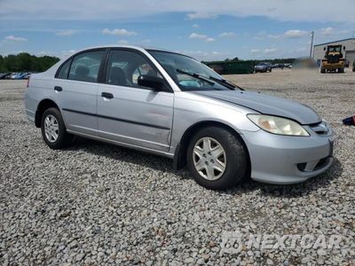Czwarte zdjęcie samochodu z boku: 2005 HONDA CIVIC DX VP VIN:1HGES16305L024698 - miniatura