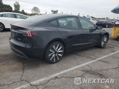 Trzecie zdjęcie samochodu z tyłu: 2024 TESLA MODEL 3 VIN:5YJ3E1EB8RF796896 - miniatura