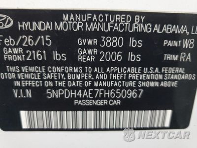 Zdjęcie 13 z 13 samochodu: 2015 HYUNDAI ELANTRA SE VIN:5NPDH4AE7FH650967 - miniatura