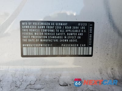 Zdjęcie 15 z 15 samochodu: 2023 VOLKSWAGEN GTI AUTOBAHN VIN:WVWVA7CD5PW152311 - miniatura