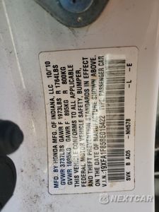 Zdjęcie 12 z 14 samochodu: 2011 HONDA CIVIC EX VIN:19XFA1F85BE015422 - miniatura