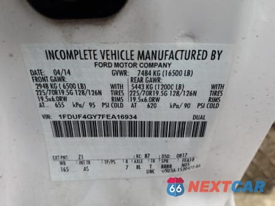 Zdjęcie 12 z 12 samochodu: 2015 FORD F450 SUPER DUTY VIN:1FDUF4GY7FEA16934 - miniatura