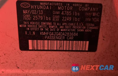 Zdjęcie 10 z 10 samochodu: 2013 HYUNDAI AZERA VIN:KMHFG4JG4DA283684 - miniatura