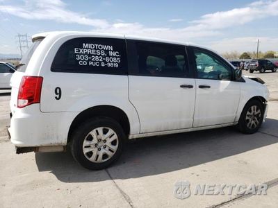 Trzecie zdjęcie samochodu z tyłu: 2019 DODGE GRAND CARAVAN SE VIN:2C4RDGBG2KR623207 - miniatura