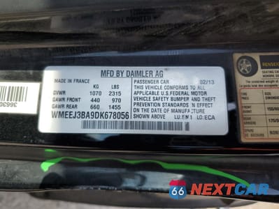 Zdjęcie 13 z 13 samochodu: 2013 SMART FORTWO PURE VIN:WMEEJ3BA9DK678056 - miniatura