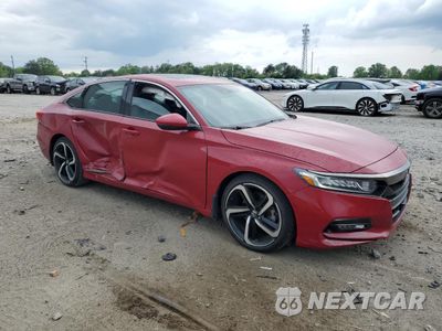 Czwarte zdjęcie samochodu z boku: 2019 HONDA ACCORD SPORT VIN:1HGCV1F39KA801725 - miniatura