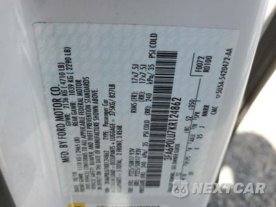 Zdjęcie 12 z 13 samochodu: 2019 FORD FUSION SE VIN:3FA6P0LU7KR124862 - miniatura