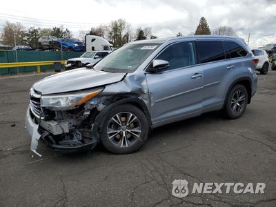2016 TOYOTA HIGHLANDER XLE 5TDJKRFHXGS278458 - główne zdjęcie licytacji z USA - miniatura