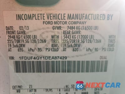 Zdjęcie 10 z 10 samochodu: 2013 FORD F450 SUPER DUTY BUCKET TRUCK VIN:1FDUF4GY1DEA87429 - miniatura