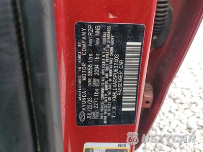 Zdjęcie 12 z 12 samochodu: 2023 HYUNDAI ELANTRA SE VIN:KMHLL4AG5PU632403 - miniatura
