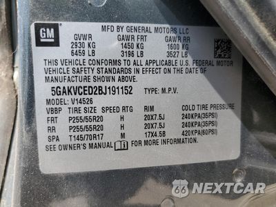 Zdjęcie 13 z 13 samochodu: 2011 BUICK ENCLAVE CXL VIN:5GAKVCED2BJ191152 - miniatura