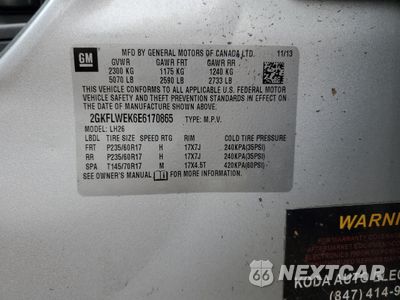 Zdjęcie 12 z 12 samochodu: 2014 GMC TERRAIN SLE VIN:2GKFLWEK6E6170865 - miniatura