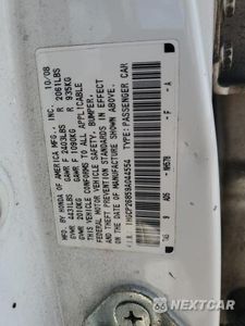 Zdjęcie 12 z 12 samochodu: 2009 HONDA ACCORD EXL VIN:1HGCP26859A044554 - miniatura