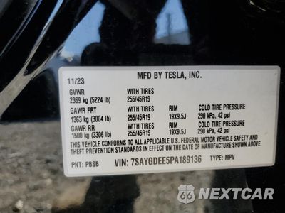 Zdjęcie 14 z 14 samochodu: 2023 TESLA MODEL Y VIN:7SAYGDEE5PA189136 - miniatura