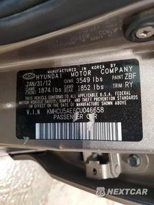 Zdjęcie 12 z 12 samochodu: 2012 HYUNDAI ACCENT SE VIN:KMHCU5AE6CU046658 - miniatura