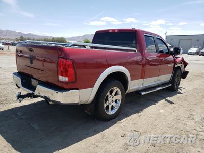 Trzecie zdjęcie samochodu z tyłu: 2012 DODGE RAM 1500 LARAMIE VIN:1C6RD7JT9CS190989 - miniatura
