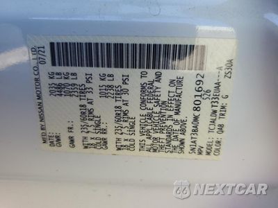 Zdjęcie 13 z 14 samochodu: 2021 NISSAN ROGUE SV VIN:5N1AT3BA0MC801692 - miniatura