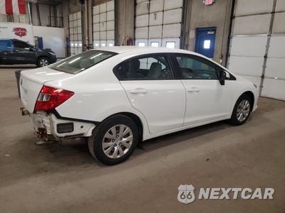 Trzecie zdjęcie samochodu z tyłu: 2012 HONDA CIVIC LX VIN:19XFB2F52CE068203 - miniatura