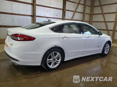 Trzecie zdjęcie samochodu z tyłu: 2018 FORD FUSION SE HYBRID VIN:3FA6P0LU4JR278752 - miniatura