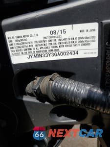 Zdjęcie 9 z 9 samochodu: 2016 YAMAHA FZ09 C VIN:JYARN33Y3GA002434 - miniatura