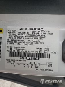 Zdjęcie 12 z 13 samochodu: 2018 FORD FUSION SE HYBRID VIN:3FA6P0LU6JR118680 - miniatura