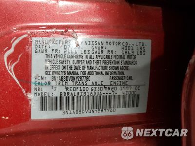Zdjęcie 14 z 14 samochodu: 2022 NISSAN SENTRA SR VIN:3N1AB8DV0NY287780 - miniatura