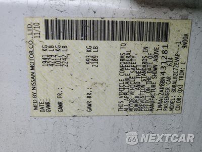 Zdjęcie 13 z 13 samochodu: 2011 NISSAN ALTIMA BASE VIN:1N4AL2AP8BN431281 - miniatura