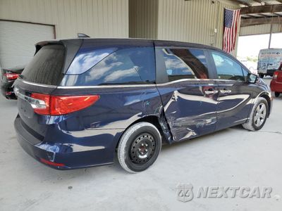 Trzecie zdjęcie samochodu z tyłu: 2019 HONDA ODYSSEY EXL VIN:5FNRL6H70KB090578 - miniatura
