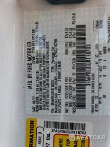 Zdjęcie 12 z 13 samochodu: 2018 FORD FUSION SE HYBRID VIN:3FA6P0LU3JR118703 - miniatura