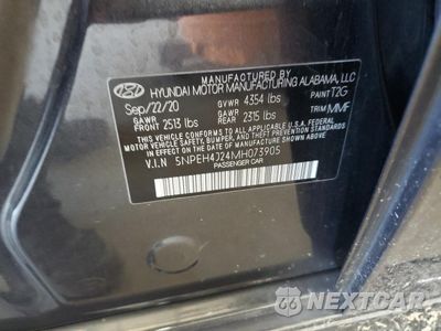 Zdjęcie 12 z 15 samochodu: 2021 HYUNDAI SONATA LIMITED VIN:5NPEH4J24MH073905 - miniatura