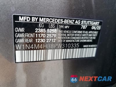 Zdjęcie 14 z 17 samochodu: 2023 MERCEDES-BENZ GLB 250 4MATIC VIN:W1N4M4HB8PW310335 - miniatura